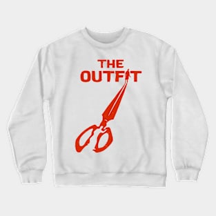 the outfit movie 2022 scissors and British gangster film graphic design Crewneck Sweatshirt